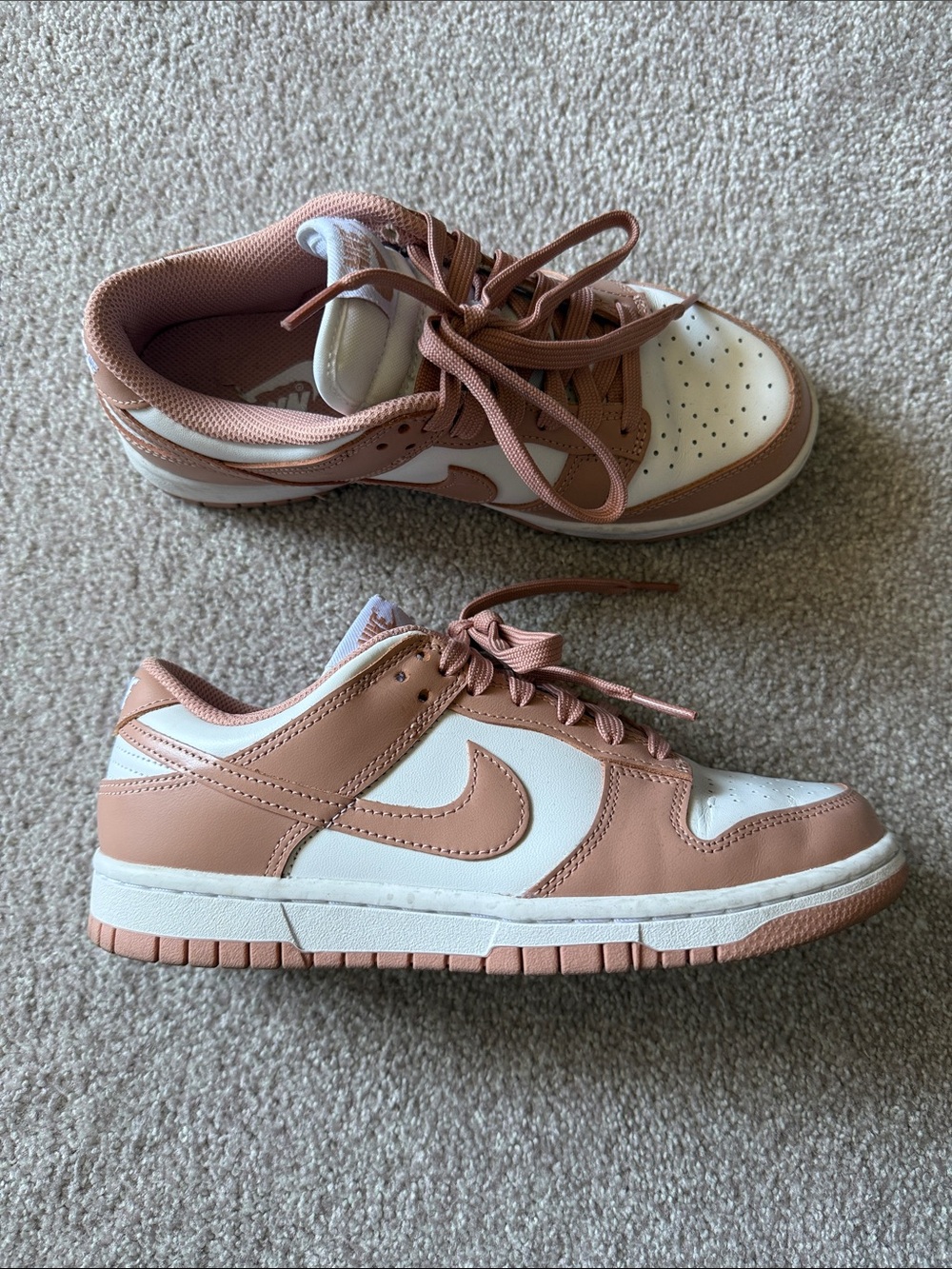 Women’s Low Nike Dunks in Blush Pink